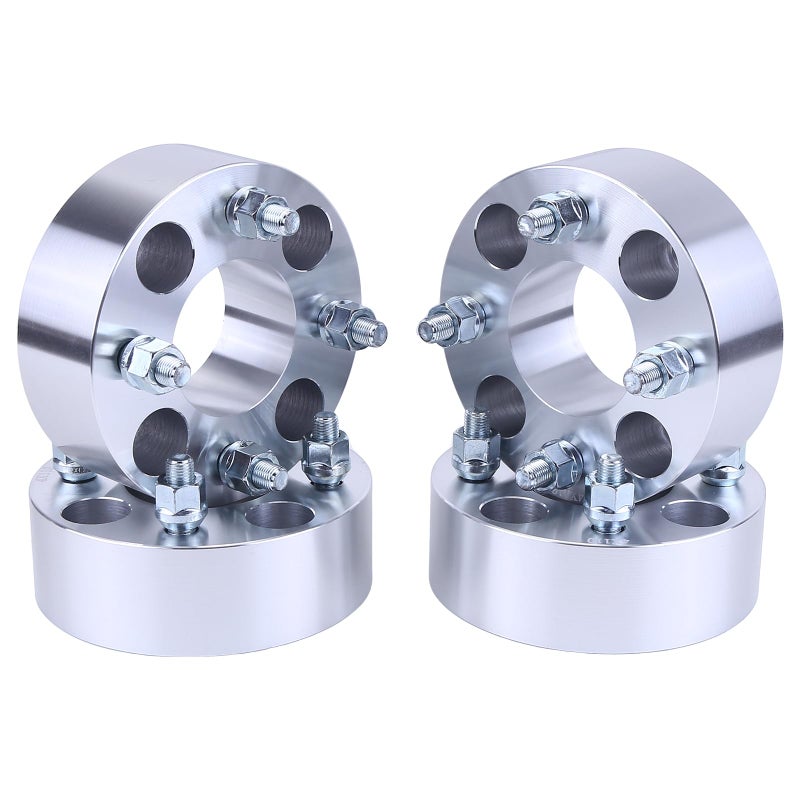 Aublinto 4Pcs 2inch 4x110mm Flange Hubcentric Wheel Adapters Spacers for CFMoto Uforce 1000 UTV 20192024 68mm Hub Centric Wheel Adapters with M12x125 Thread Pitch Wheel Spacers